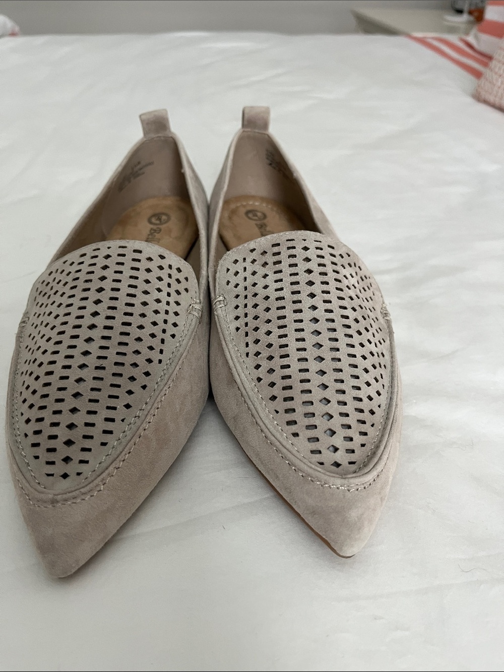 Bella Vita Taupe Suede Flat